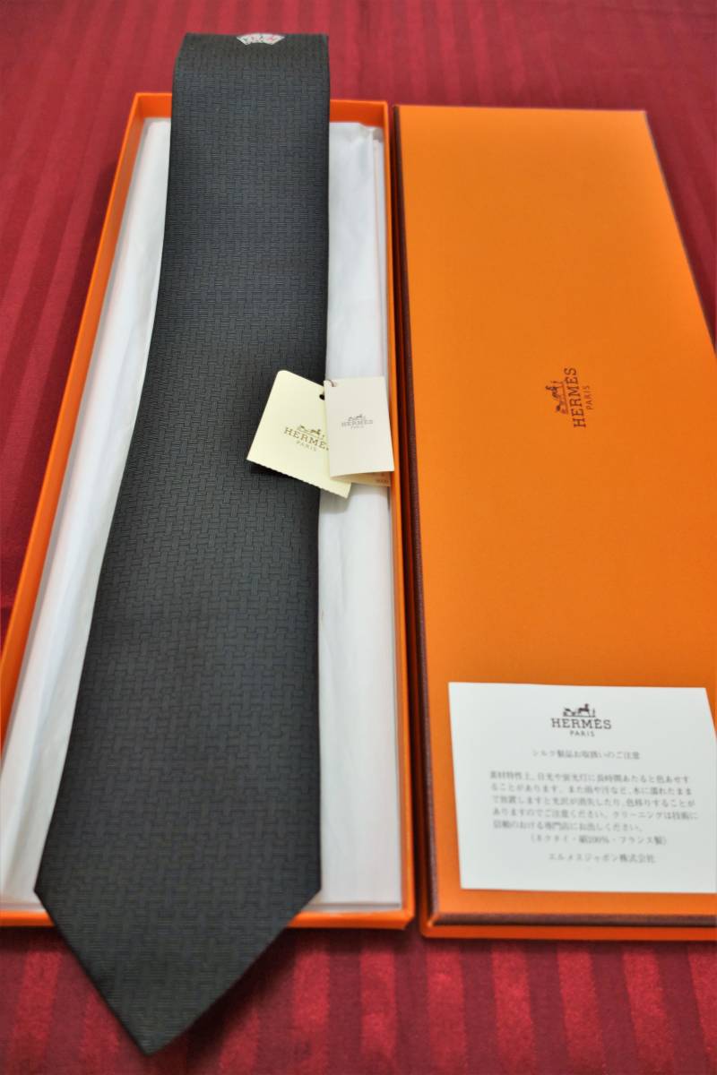 贈答OK タグ付き未使用品 エルメスネクタイ ラッキータイ トランプ 