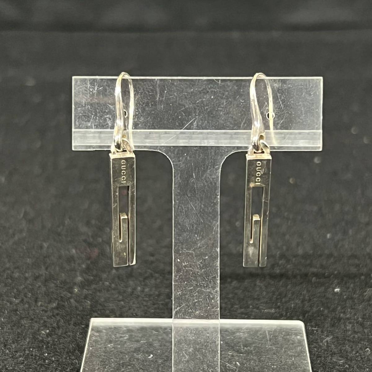 1円~【ファッション】GUCCI グッチ ピアス カットアウト Gロゴ AG925