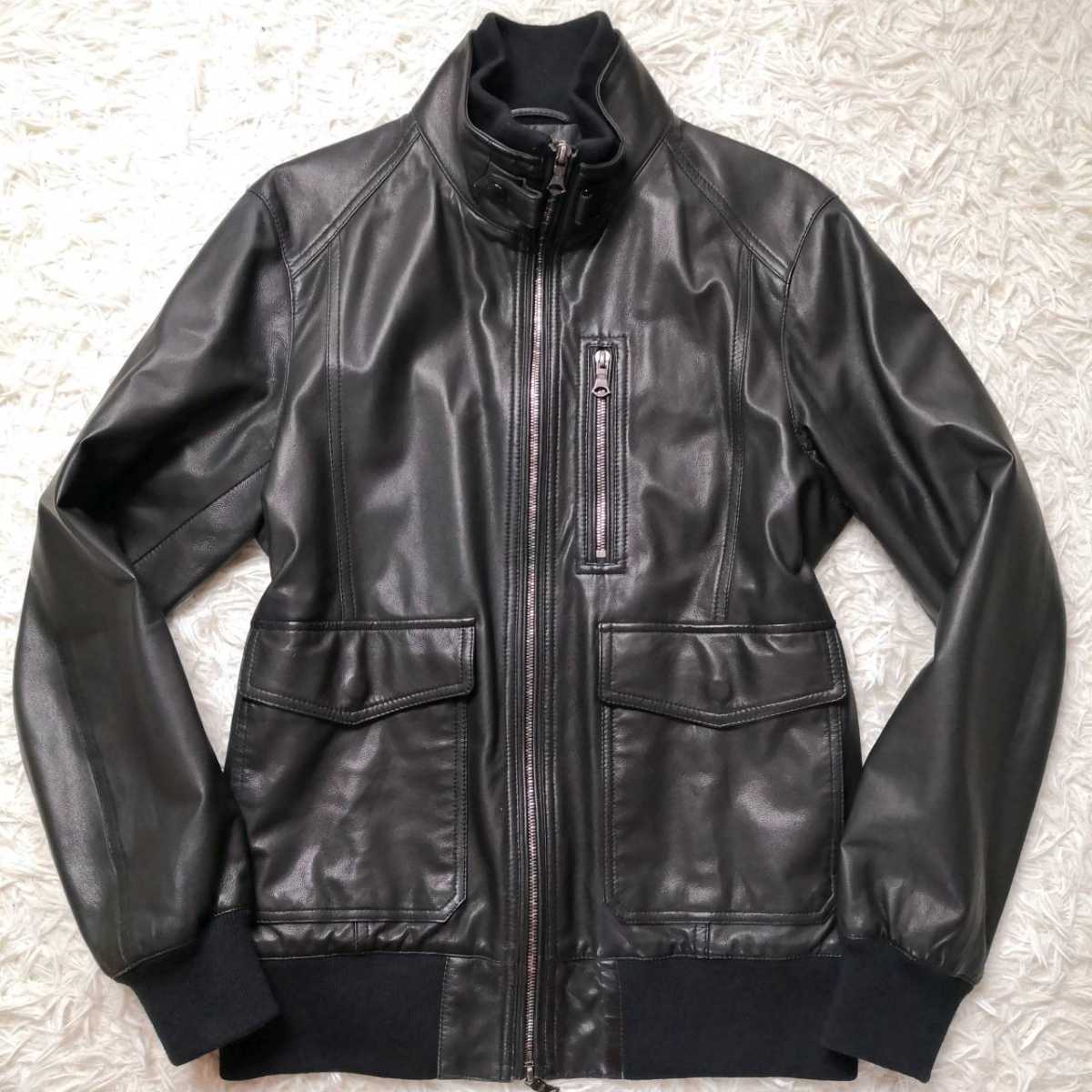 希少L 超美品 上品な大人の本革 EDIFICE エディフィス ジャケット 