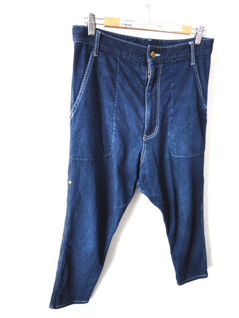 mercibeaucoup.:メルシーボークー□革パッチ付き ストレッチ