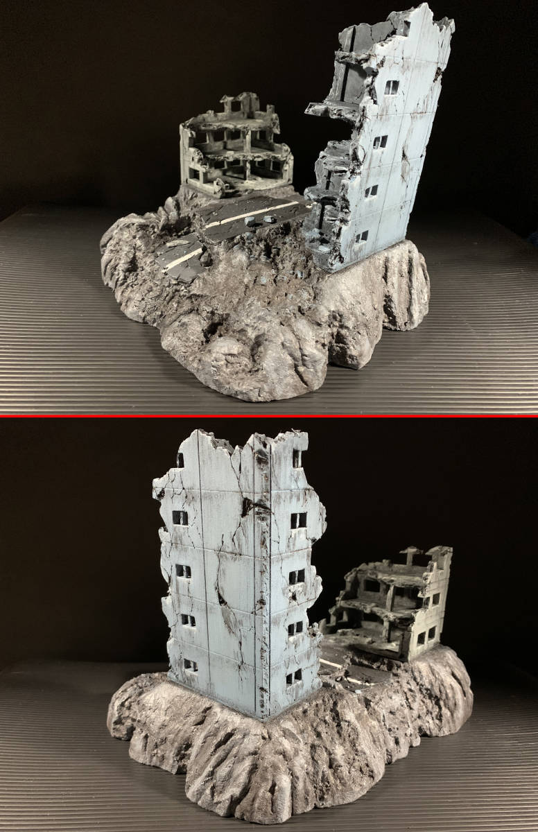 完成品・戦場ジオラマ】 オリジナル フルスクラッチ プラモデル