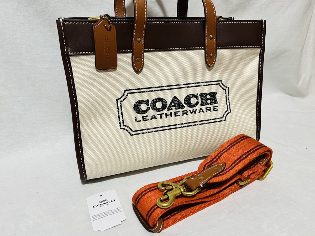 COACH コーチ フィールド トート 30 カラーブロック ウィズ コーチ