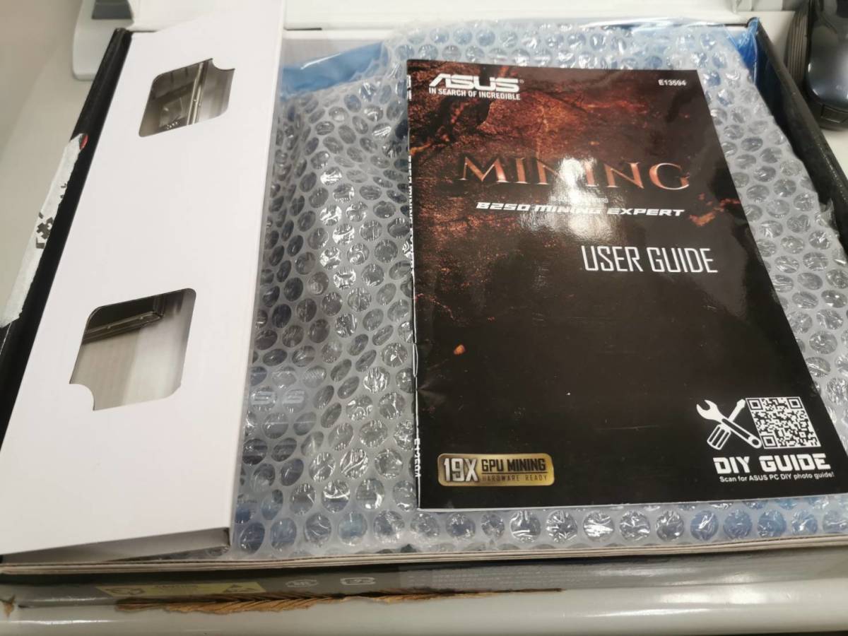 ASUS B250 MINING EXPERT ＋RX470 8GB（例のグラボ・映像出力なし）_2
