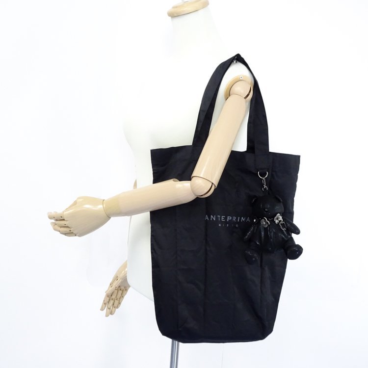 1円 アンテプリマミスト Anteprima Misto テディベア エコバッグ フラワー チャーム付き サブバッグ ブラック ポケッタブル かばん バッグ 売買されたオークション情報 Yahooの商品情報をアーカイブ公開 オークファン Aucfan Com