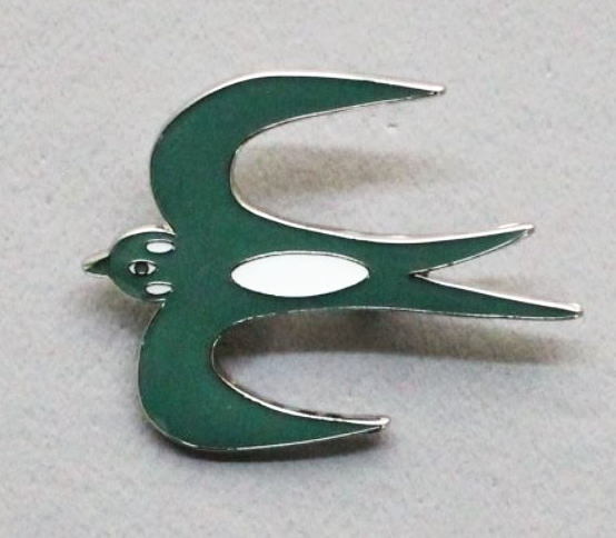 ミナペルホネン ブローチ hello swallow / ゴールド（新品タグ付 mina 
