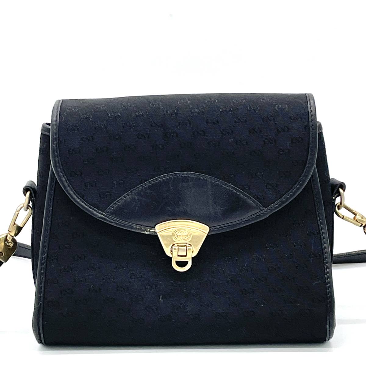 【美品】オールドグッチ　ショルダーバッグ　マイクロGG 　インターロッキング 1円 GUCCI オールドグッチ マイクロGG インターロッキングG ショルダー