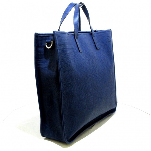 ロエベ LOEWE トートバッグ - レザー ネイビー バッグ ロエベ トート 