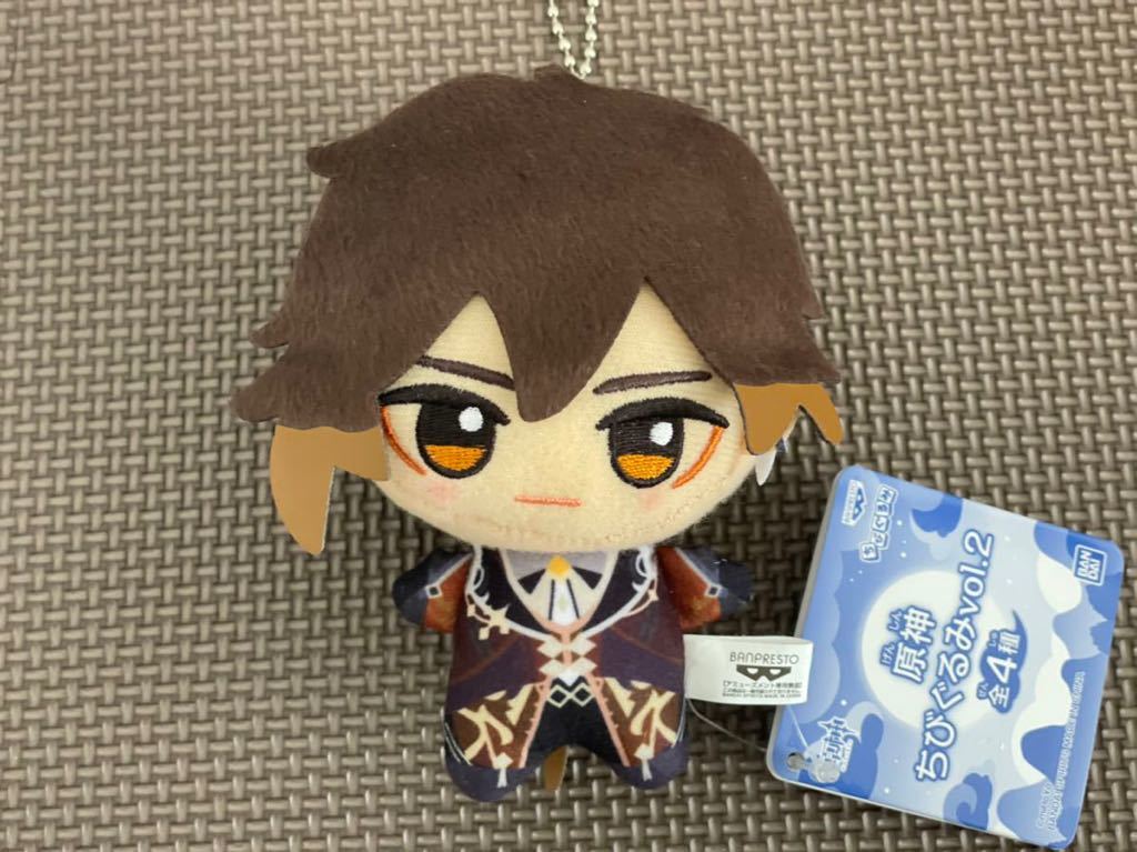 原神 初版 希少 プライズ マスコット ぬいぐるみ ちびぐるみ 鍾離 鍾離