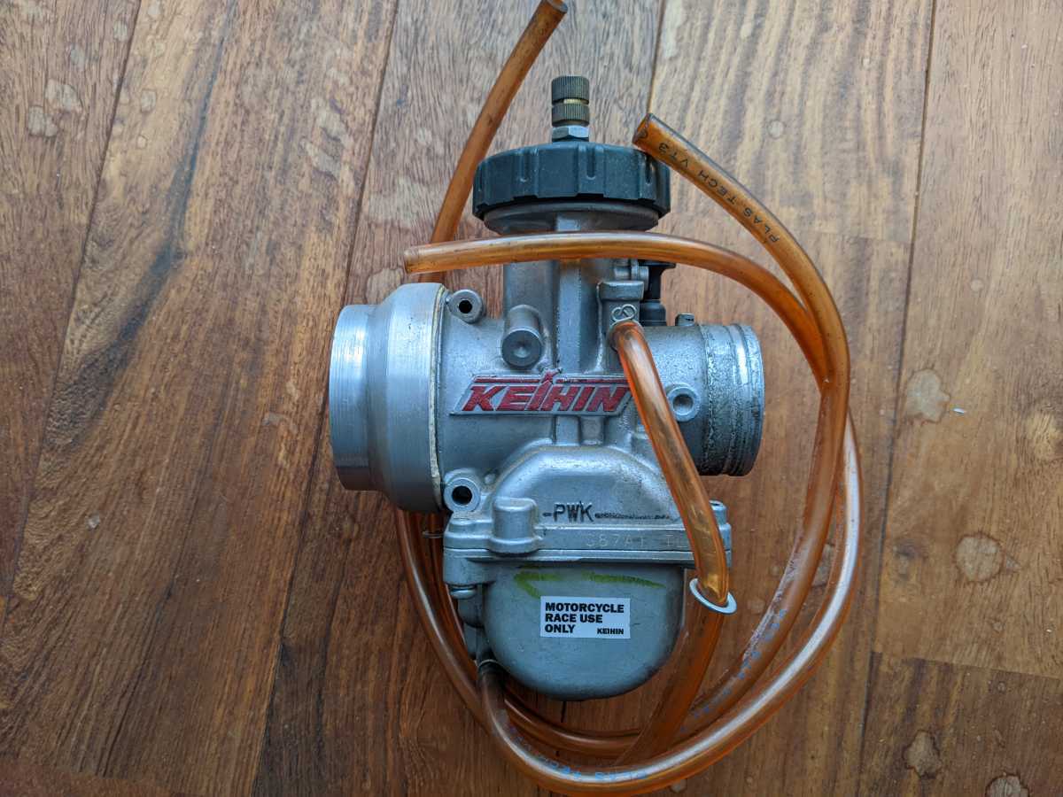 キャブレター スロットル セット 京浜 PWK35 TT250R/RAID用 ラフ 