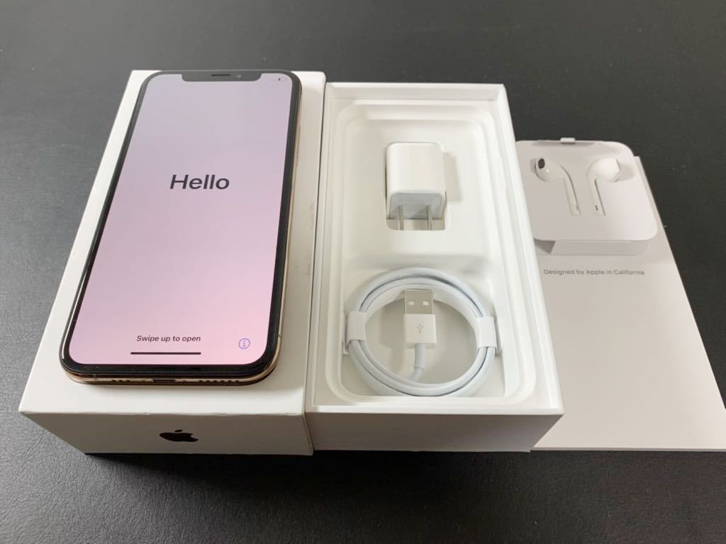 極美品】iPhone Xs 64GB ゴールド SIMフリー 付属品未使用 おまけ付き