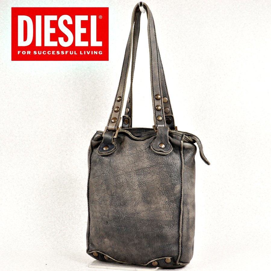 参考価格￥44,000- 美品 DIESEL ディーゼル 牛革 ヴィンテージ加工 