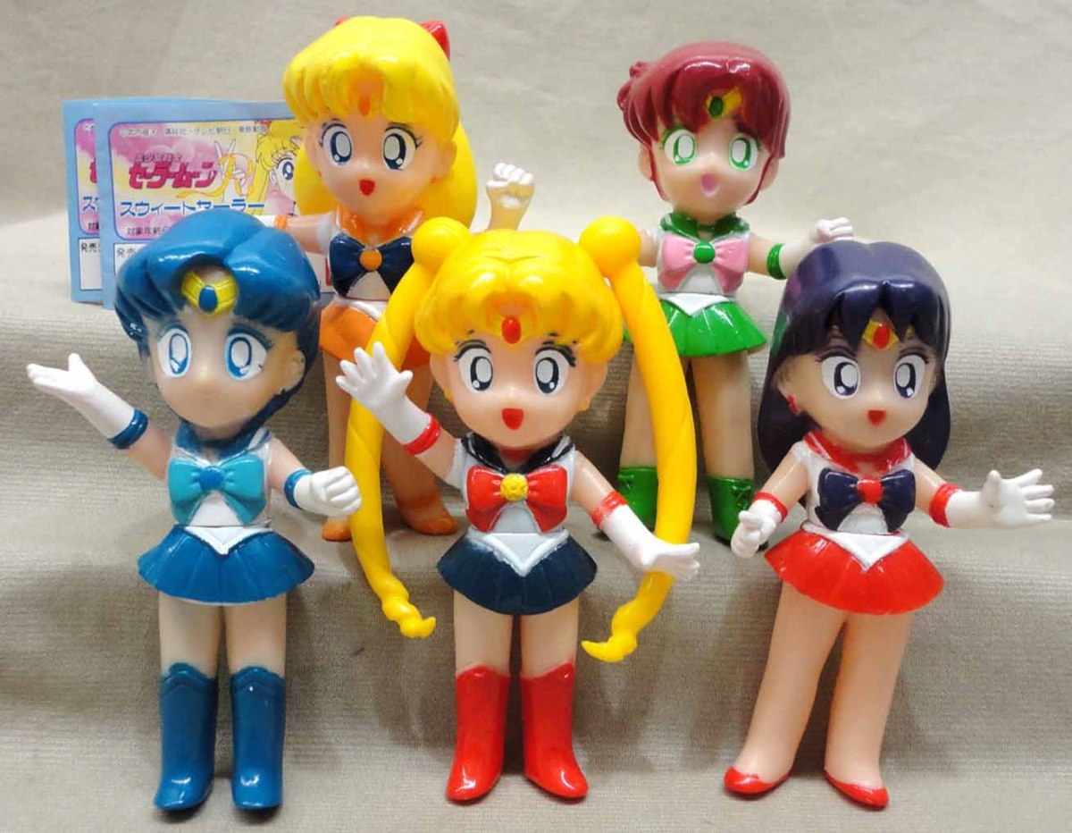 スウィートセーラー セーラームーン 5体セット1 ミニソフビ 当時物 