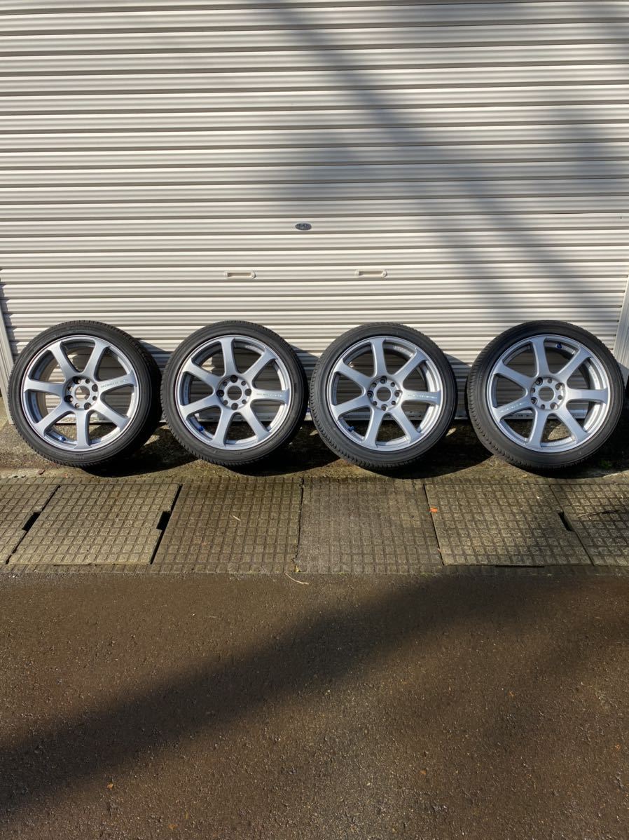 希少 廃盤 WORK EMOTION XT7 17インチ 114.3-4H 7J+42 マグ