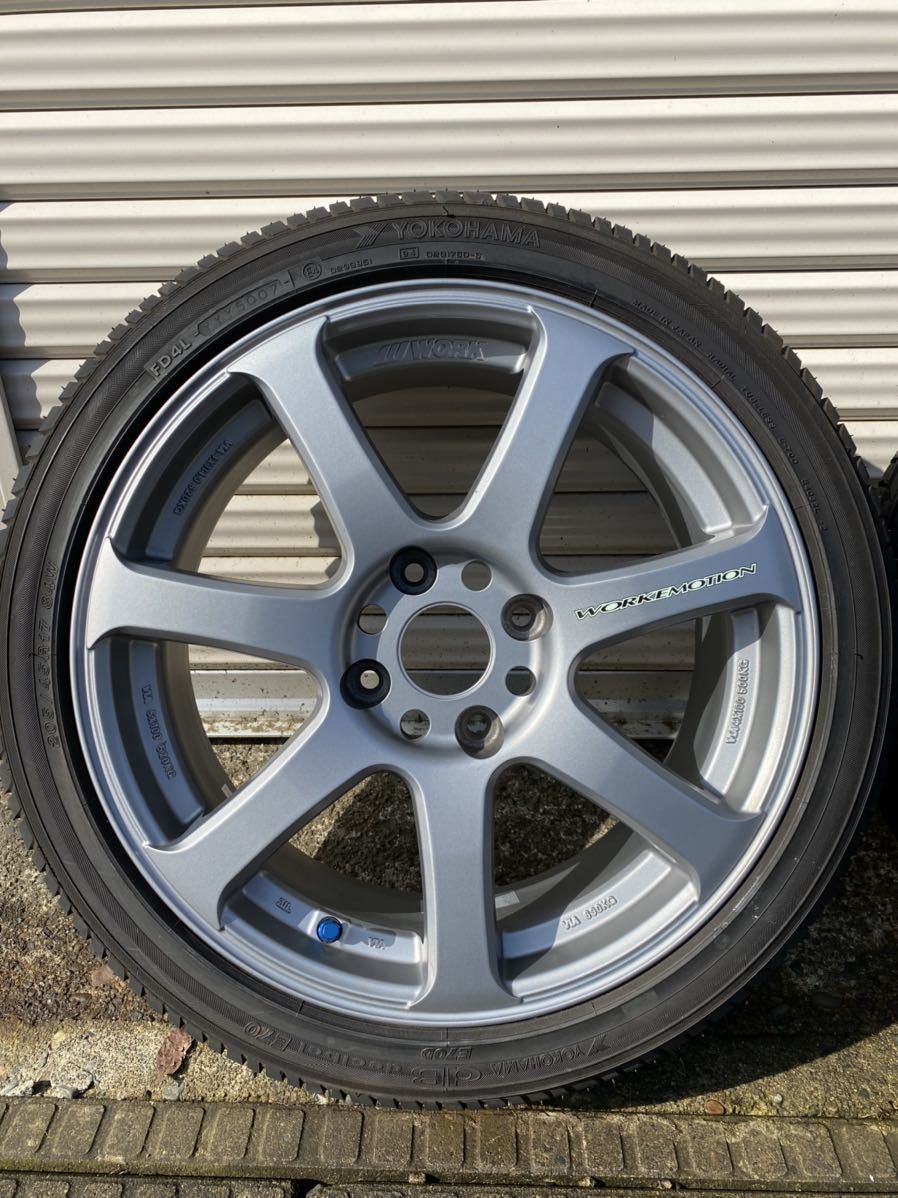 希少 廃盤 WORK EMOTION XT7 17インチ 114.3-4H 7J+42 マグ