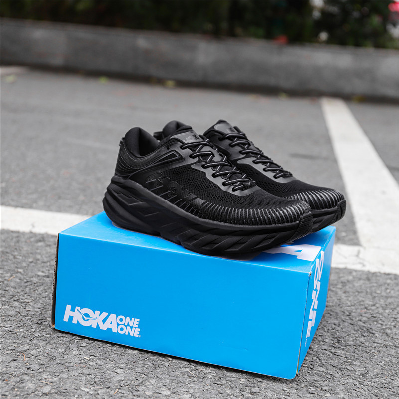 【最安値，高品質】 スニーカー Hoka One One ボンダイ 7 ホカオネオネ 厚底 ランニングシューズ 靴 メンズ クッション性 運動 軽量 黒 US7.5-40.5-内寸25.5cm(25.5cm)｜売買されたオークション情報、yahooの商品情報をアー 25.5cm