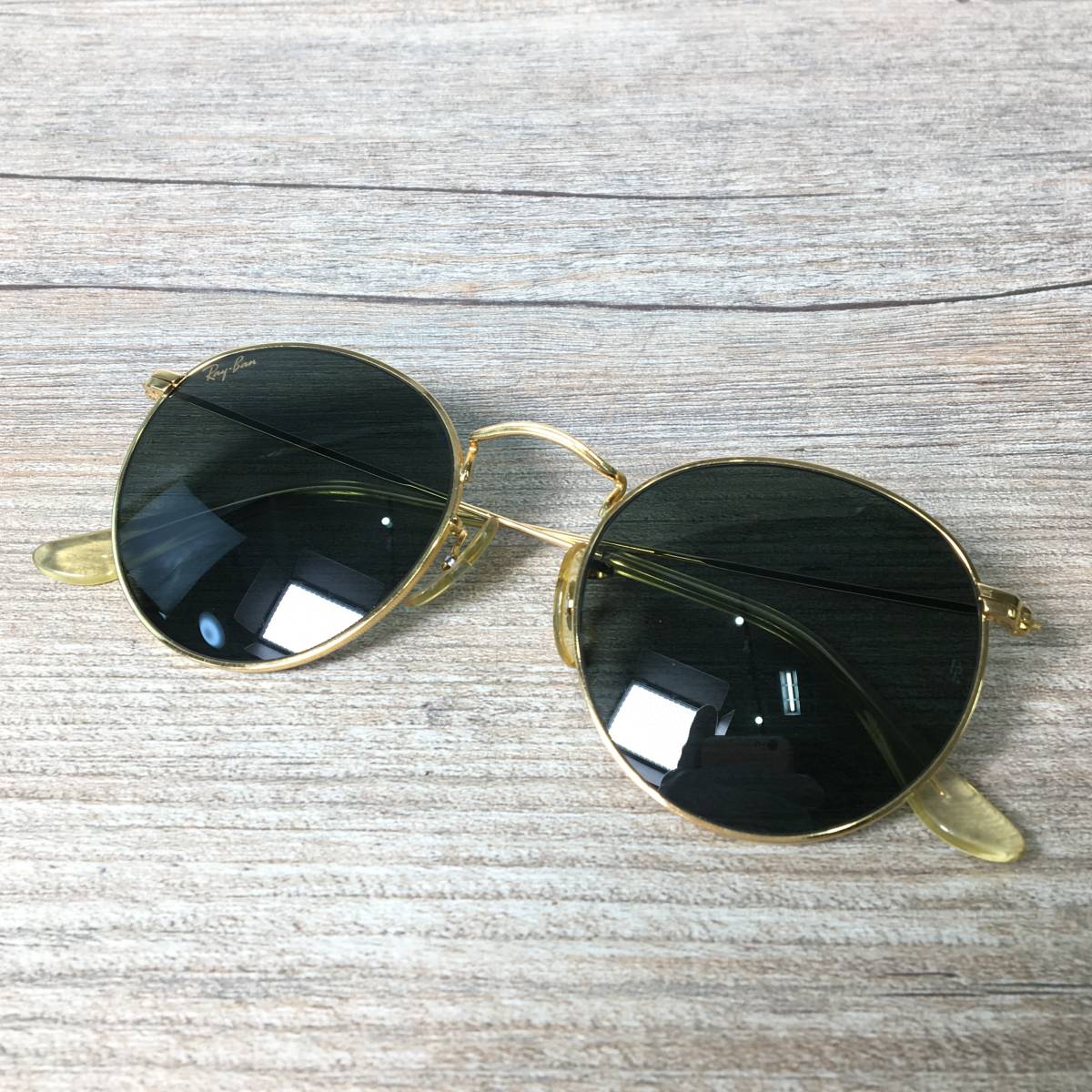 1円～【良品】 B&L Ray-Ban レイバン サングラス RB3447 ラウンド