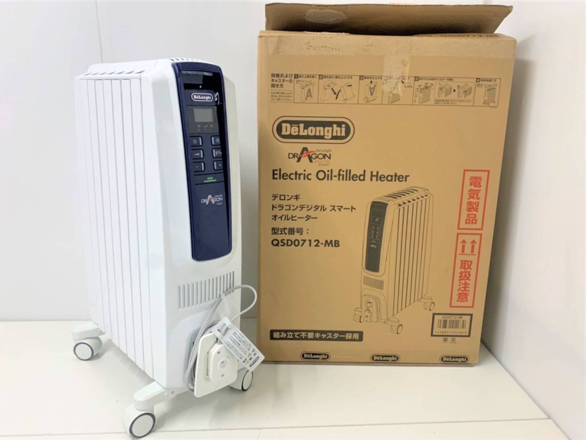 デロンギ | オイルヒーター DDQ0915-WH ドラゴン デロンギ(DeLonghi