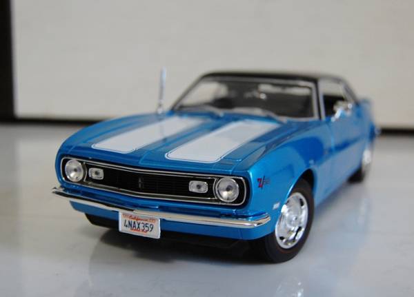 マイスト1/18☆1968年シボレー 初代カマロZ28 青☆Camaro MAISTO 1/18