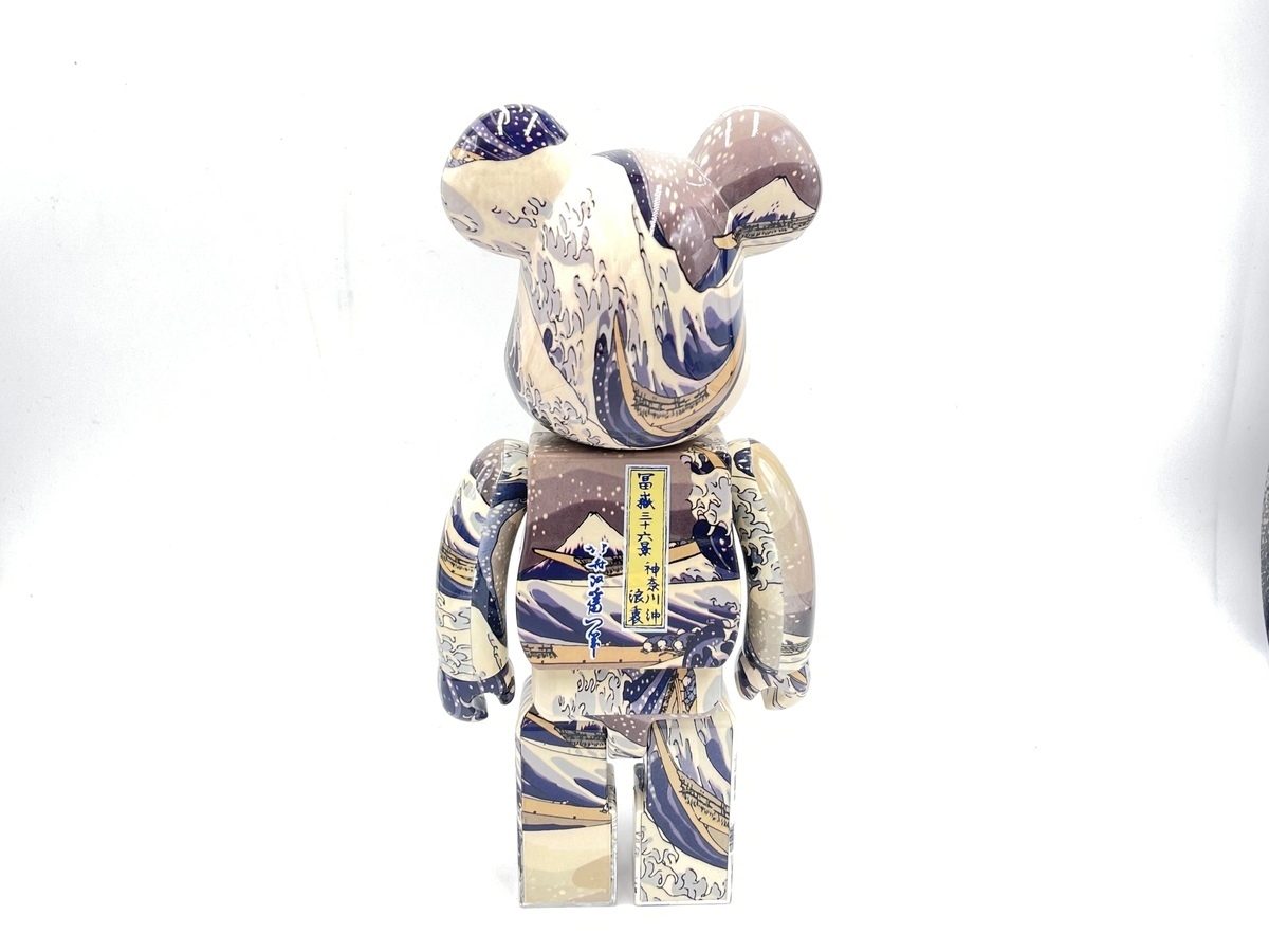 極美品 BE@RBRICK 葛飾北斎 「神奈川沖浪裏」ベアブリック コラボ 
