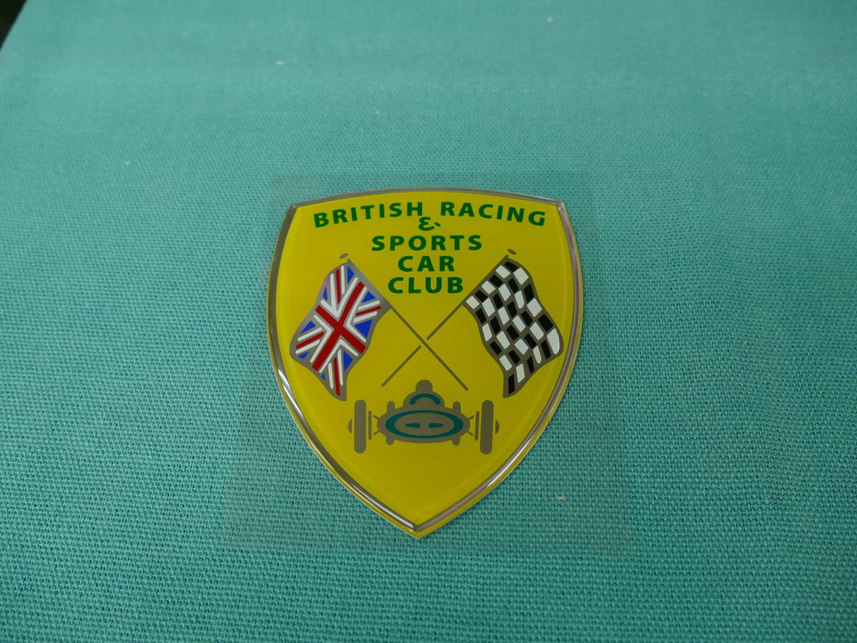 BRITISH RACING & SPORTS やせ細っ CAR CLUB エンブレム