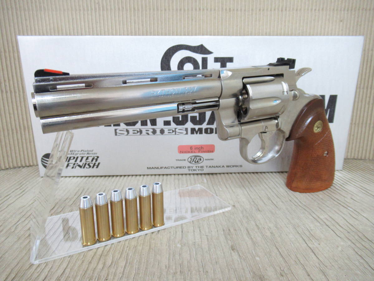 タナカワークス 発火式モデルガン COLT PYTHON .357MAGNUM(ニッケル