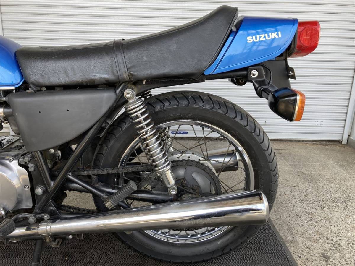 GS400 青25716 SUZUKI エンジン始動確認済!程度良好.現状販売/輸入新規