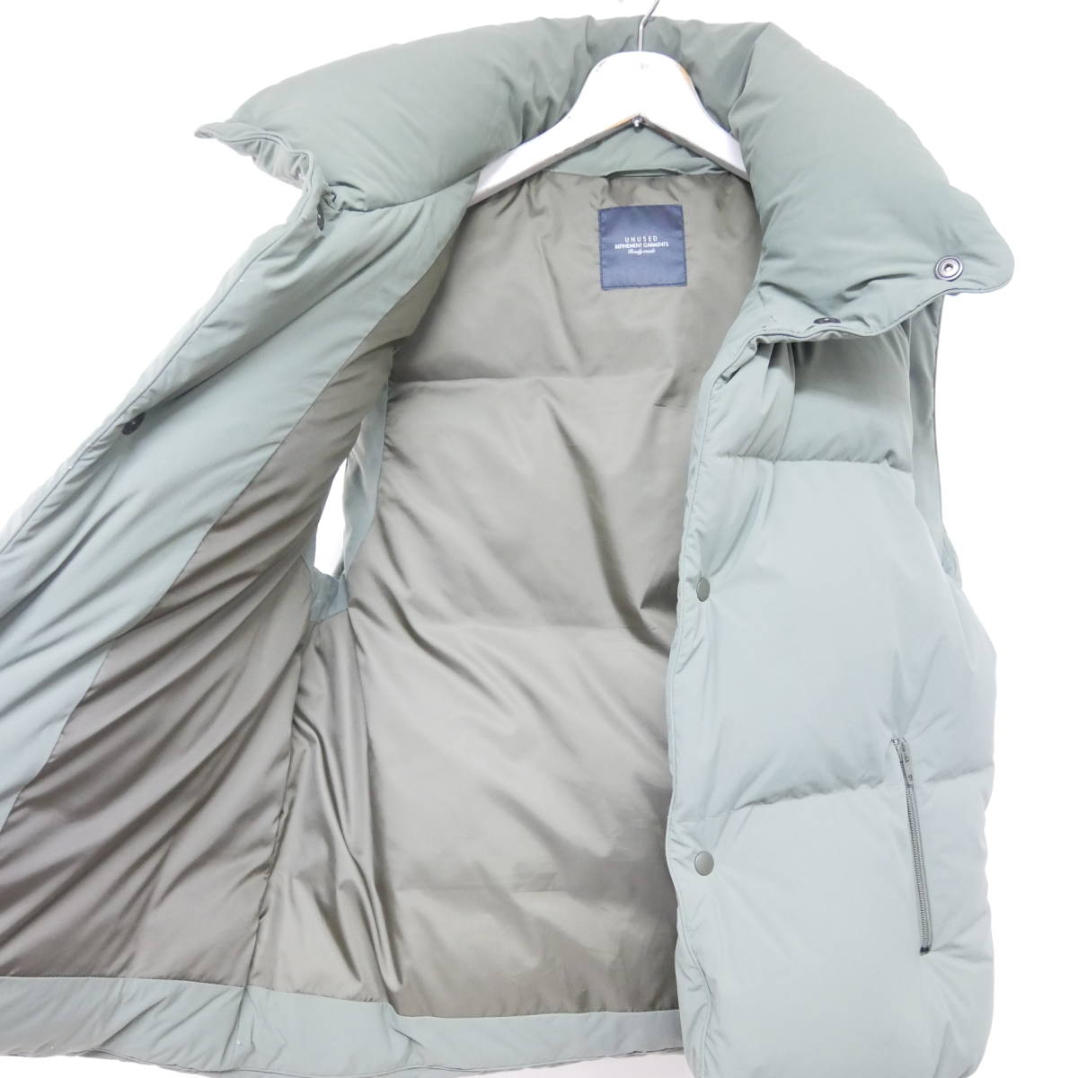 1円】良好 国内正規 UNUSED アンユーズド 18AW ダウンベスト オーバー 