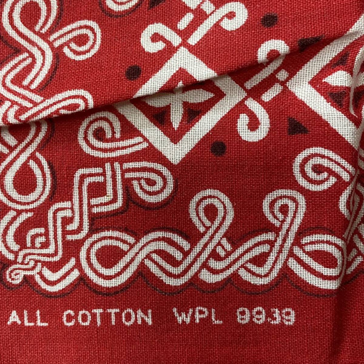 50s ヴィンテージバンダナ タイガー 虎 レアカラー USA製 VINTAGE