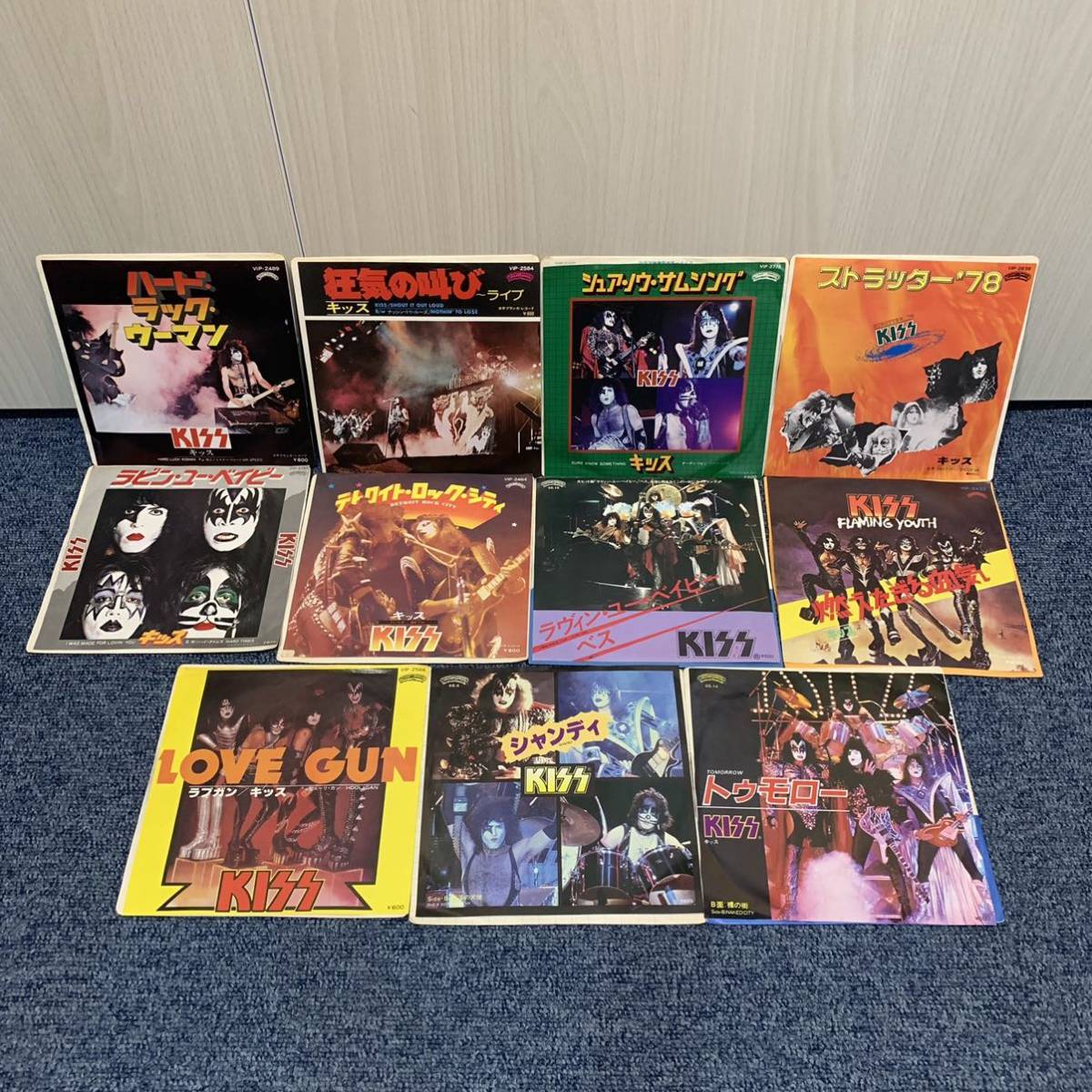 KISSシングルレコードまとめて8枚 洋楽