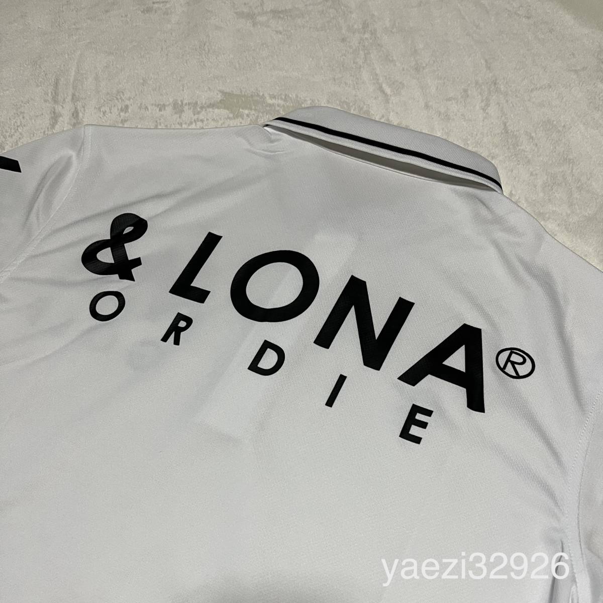 販売卸売 ※春夏※MARK&LONA※ゴルフロゴ半袖ポロシャツ※ホワイト※M