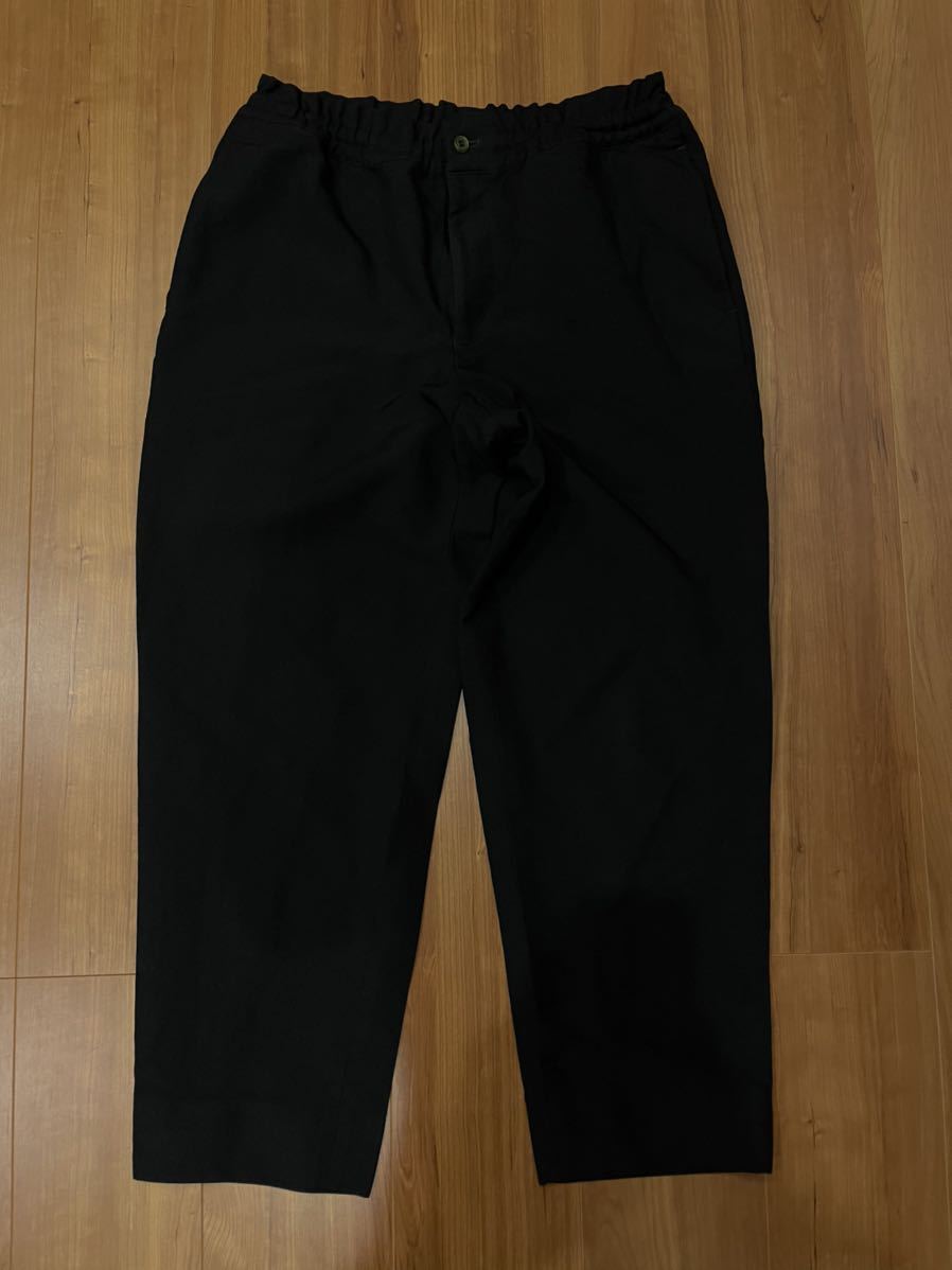 美品 定番 COMME des GARCONS HOMME DEUXポリ縮絨テーパードパンツ 