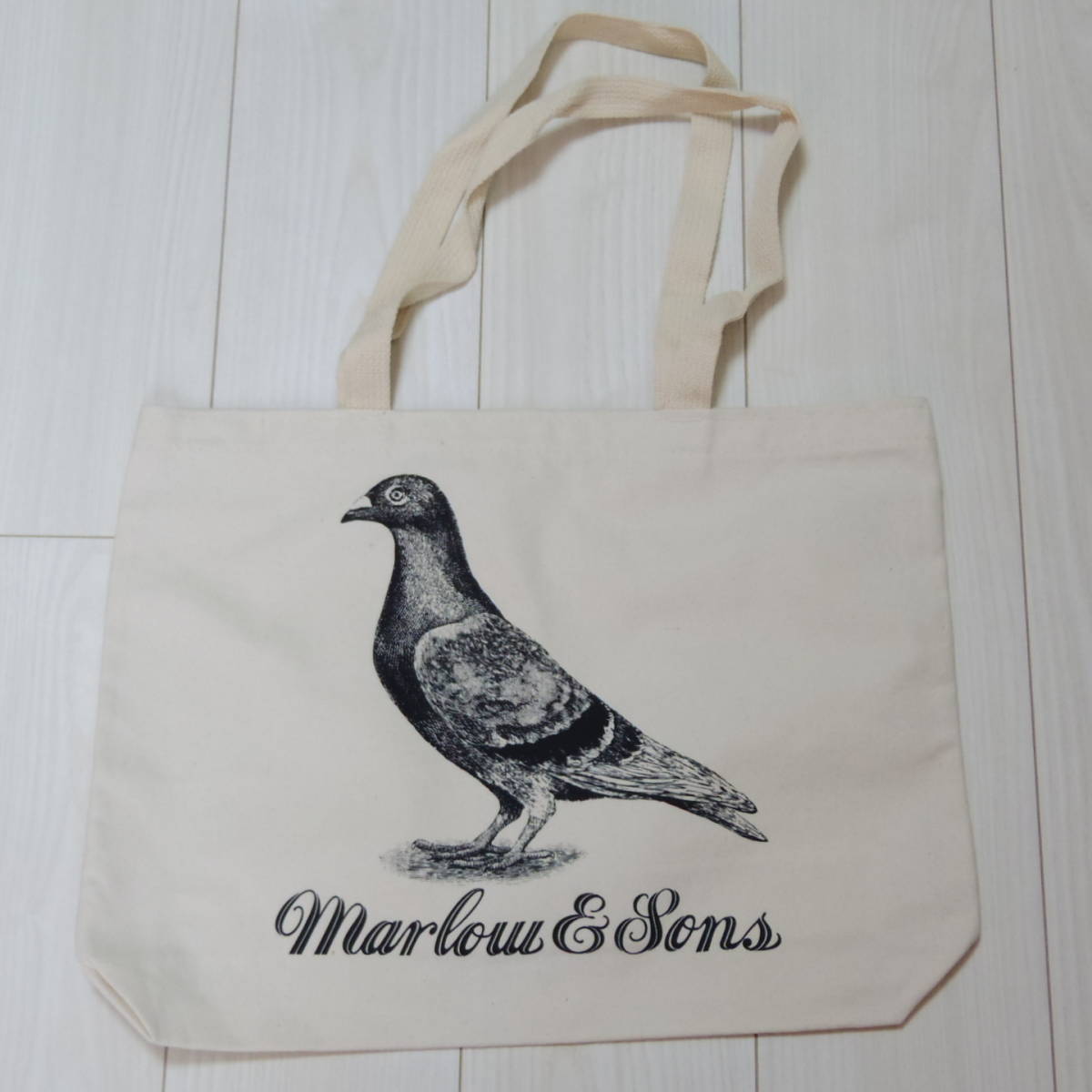 Enviro Tote リサイクルコットンバッグ Made In U S A 鳩のイラストプリントが素敵なトートバッグ 鳥 ハト 生成り色 エコバッグ トートバッグ 売買されたオークション情報 Yahooの商品情報をアーカイブ公開 オークファン Aucfan Com