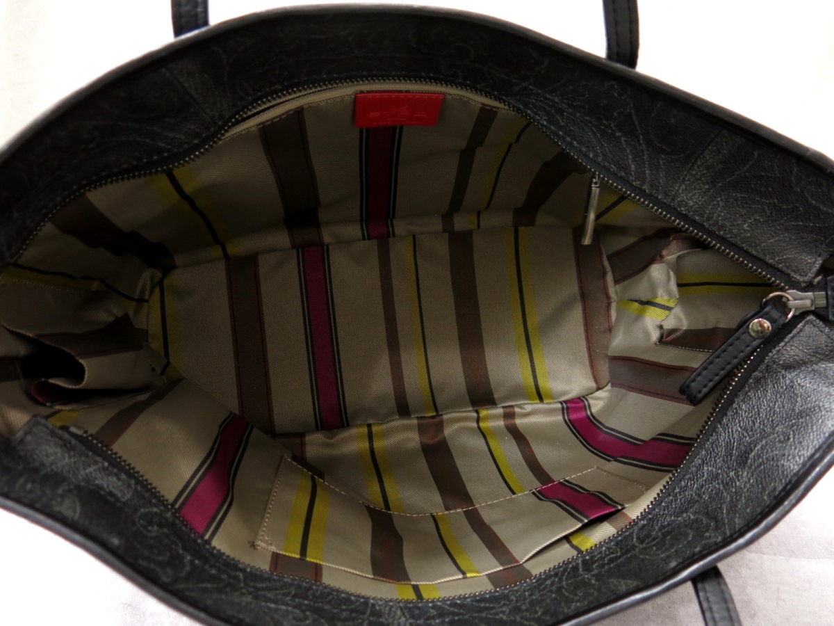 ○超美品○新品同様○ETRO エトロ○ペイズリー柄○PVC レザー 本革 