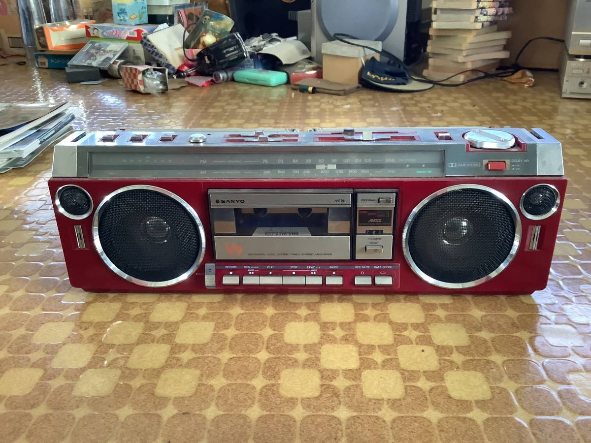 ラジカセ SANYO MR-V9 サンヨー ステレオ 昭和レトロ Yahoo