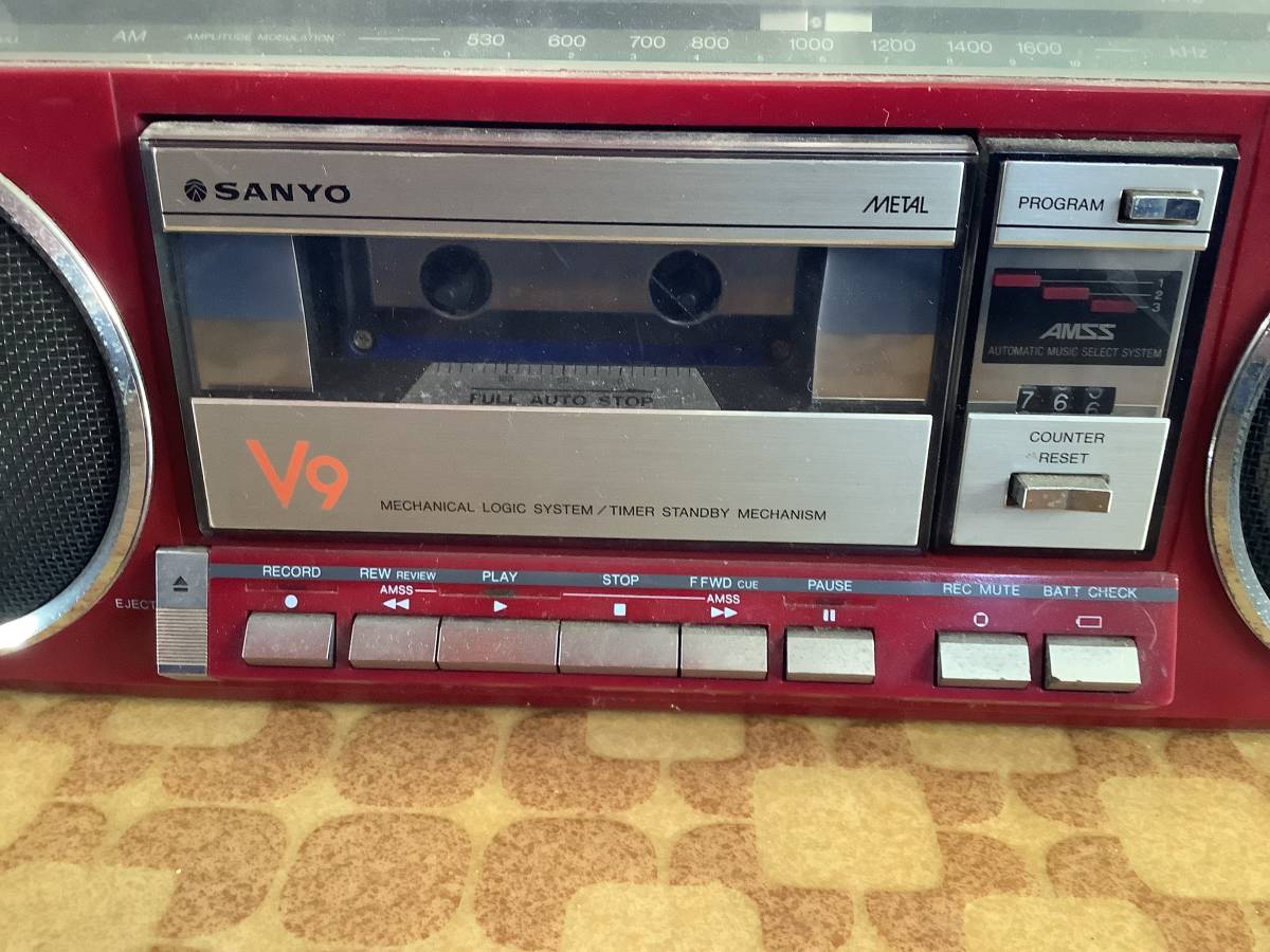 ラジカセ SANYO MR-V9 サンヨー ステレオ 昭和レトロ Yahoo