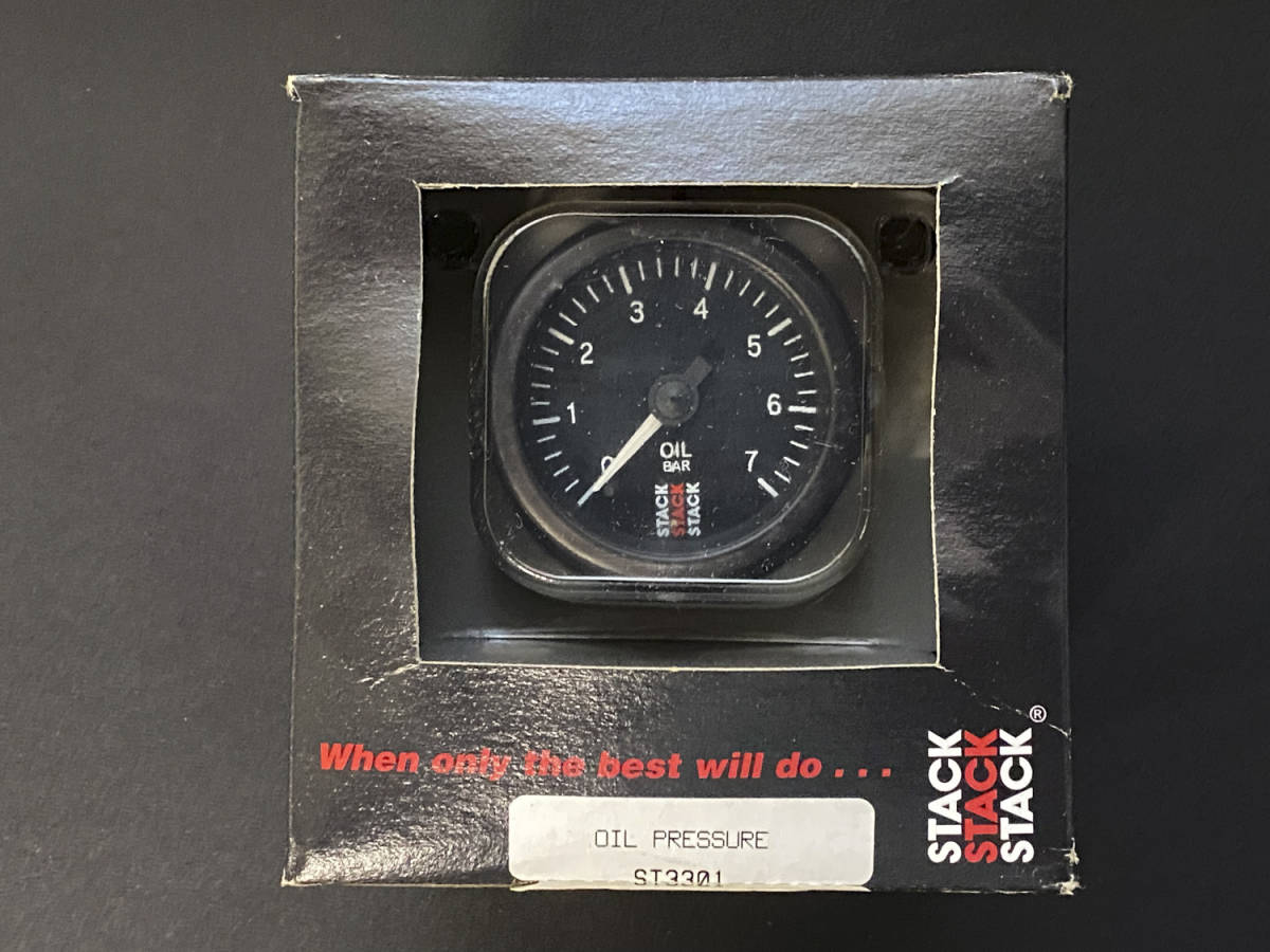 STACK スタック 油圧計 ST3301 φ52 黒 オイルプレッシャー 未使用　