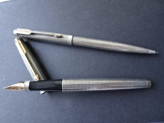 パーカー シズレ PARKER 万年筆 STERLING XF SILVERペン先14K USA