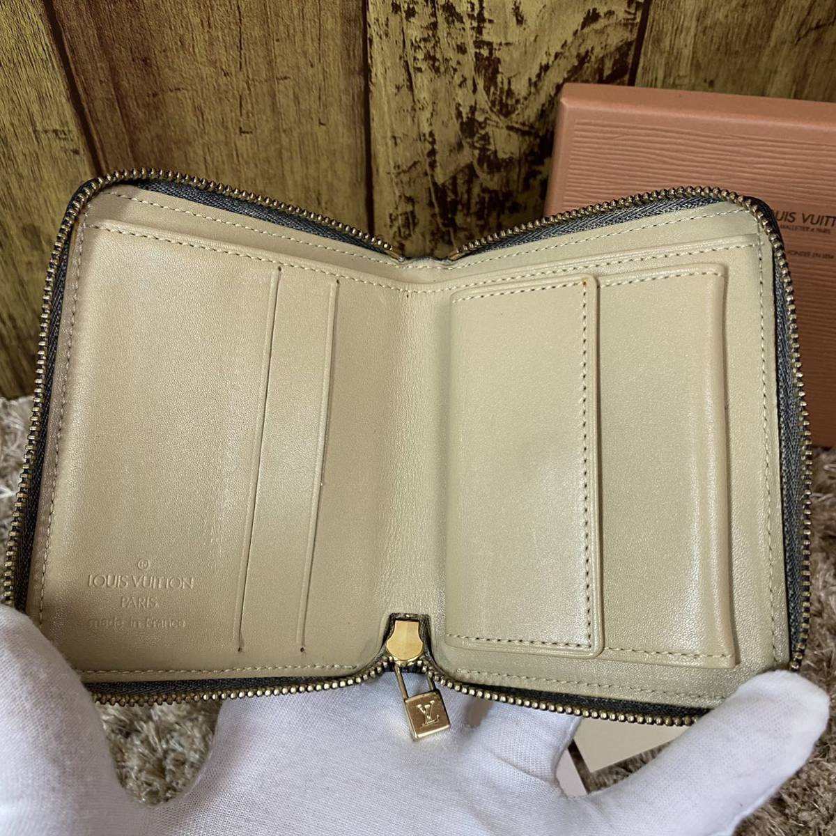 観極美・箱付き】1円 ルイヴィトン ヴェルニ ジッピーウォレット  
