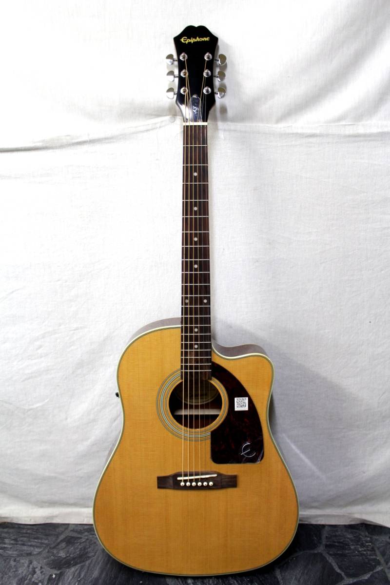 引取大歓迎◇程度良EpiphoneエピフォンAJ-210CE NAエレアコ