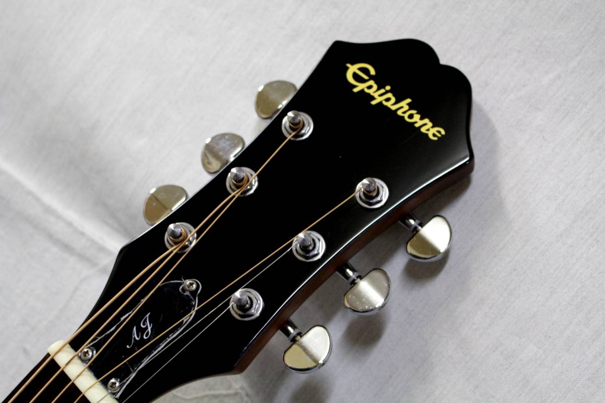 引取大歓迎◇程度良EpiphoneエピフォンAJ-210CE NAエレアコ