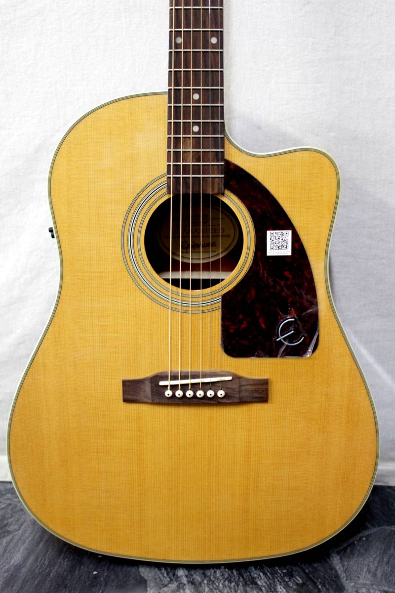 引取大歓迎◇程度良EpiphoneエピフォンAJ-210CE NAエレアコ