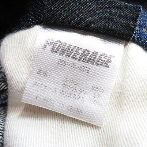 即決】POWERAGE パワーエイジ デニムパンツ ネイビー系 28