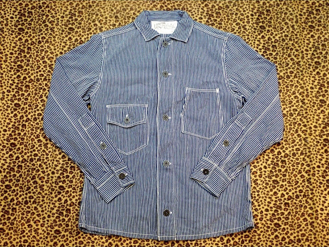 【Freewheelers フリーホイーラーズ #1521029 1910-20's Style Work Shirts GREASEBALL ワークシャツ グリースボール size 34】