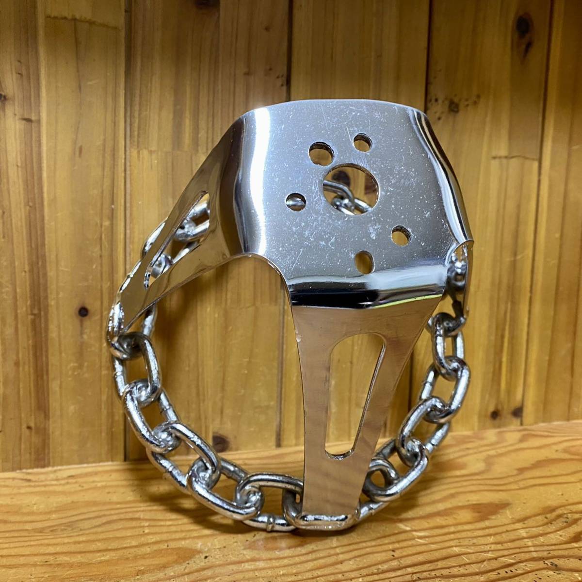 チェーンステアリング 8インチ アダプター付き ローライダー 当時物