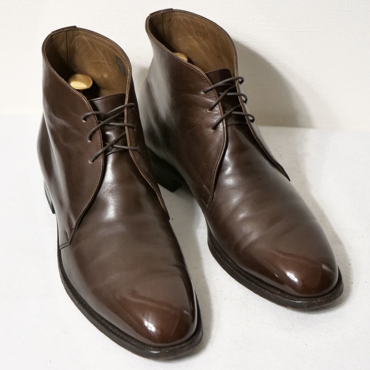 人気定番，人気 定番品/ JOHNSTON&MURPHY ジョンストン＆マーフィー チャッカブーツ US8 26.0cm相当 ダークブラウン 革靴 検/ リーガル(26.0cm)｜売買されたオークション情報、yahooの商品情報をアーカイブ公開 - オ 26.0cm