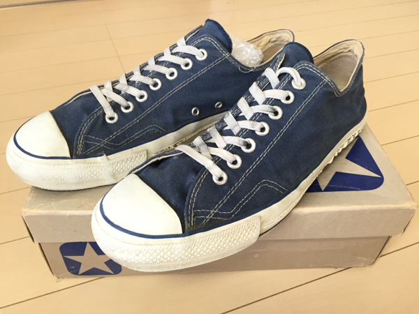 80S CONVERSE オールスター 紺ビンテージ USA製チャックテイラー