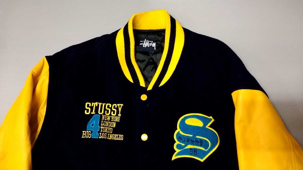 最新作，正規品 ステューシー STUSSY BIG4 スタジャン 袖革