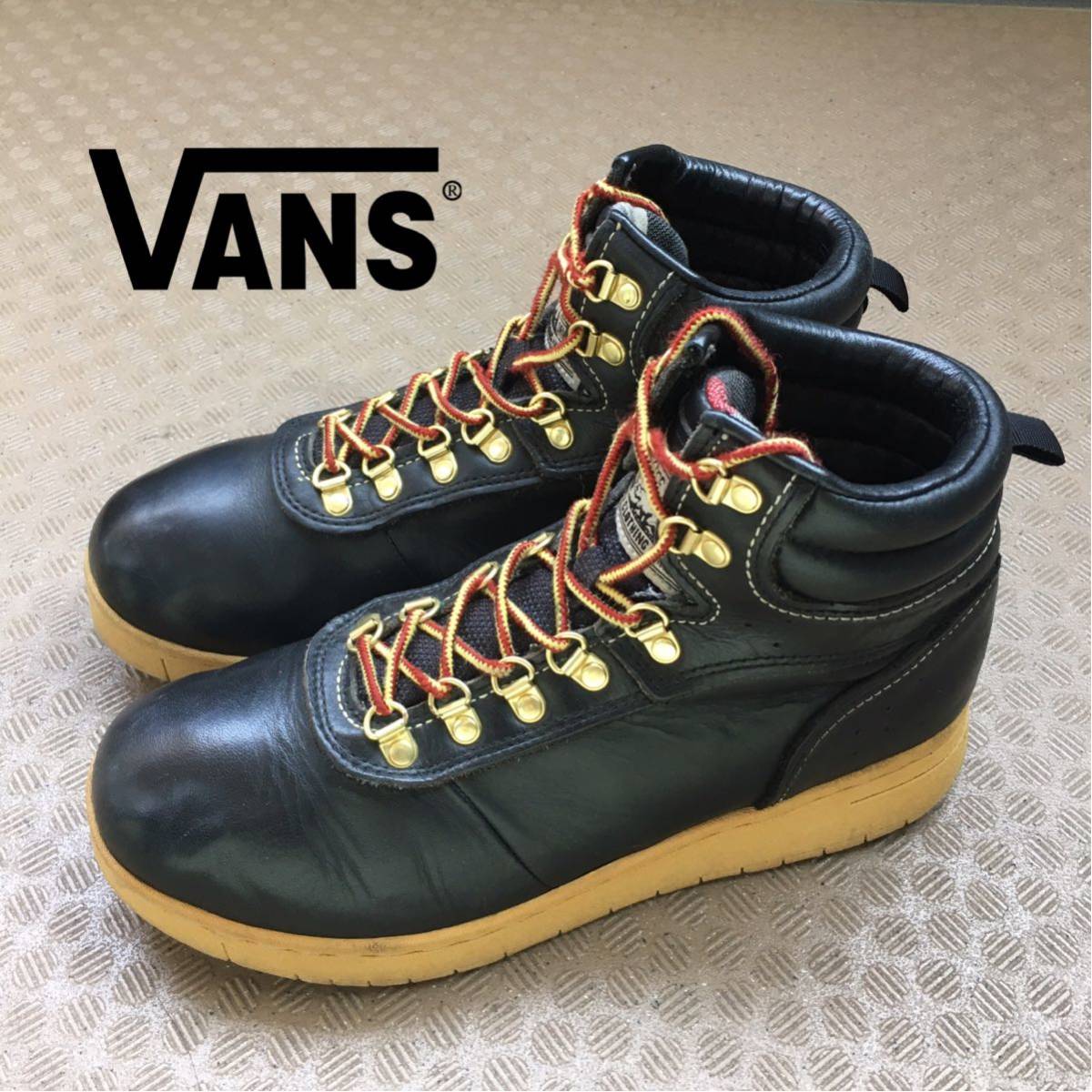 ☆【 VANS 】☆ メンズレザー ハイカットワークブーツ☆サイズ26.5 