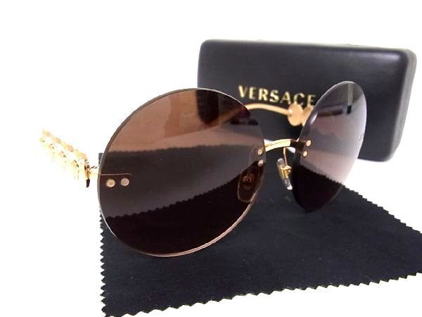1円 □美品□ VERSACE ヴェルサーチ メデューサ MOD.2214 1412/5M 59 