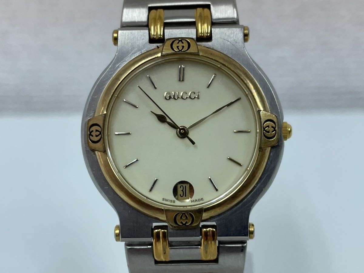 中古品] 動作OK【GUCCI】GUCCI メンズ 5500M ブラック文字盤 クォーツ 